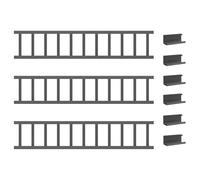 vidaXL Roof Snow Sign Anthracite 600 x 9 x 22 cm Steel, Stylish, Rectangular, Modern, Durable, Furniture, for Living Room, Design, with Solid, Wooden Structure, Lightweight, Clean, Clean