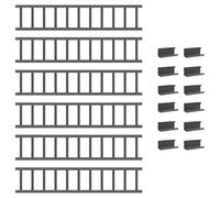 vidaXL Roof Snow Sign Anthracite 600 x 9 x 22 cm Steel, Stylish, Rectangular, Modern, Durable, Furniture, for Living Room, Design, with Solid, Wooden Structure, Lightweight, Clean, Clean