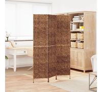 (brown, 122 x 180 cm) vidaXL Room Divider Folding Balcony Privacy Screen 5-Panel Water Hyacinth