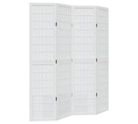 (40 x 180 cm/ 4 piece) vidaXL Room Divider Panels Office Privacy Screen Solid Wood Paulownia