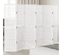 (40 x 160 cm/ 6 piece) vidaXL Room Divider Panels Office Privacy Screen Solid Wood Paulownia