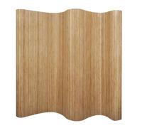 vidaXL Room Divider Bamboo Natural 250x165 cm UK