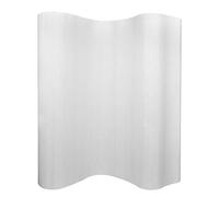 vidaXL Room Divider Bamboo White Width 250 cm Height 165 cm
