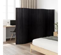 vidaXL Room Divider Black Width 400 cm Height 165 cm Bamboo