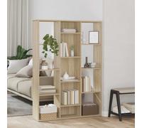 Room Divider/Book Cabinet Sonoma Oak 100x24x140 cm Chipboard