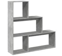 Room Divider Bookcase Bookshelf 4-Tier Shelf Book Rack Engineered Wood vidaXL
