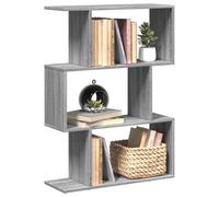 Vidaxl Room Divider Bookcase 3-Tier Grey Sonoma 70X24X97 Cm Engineered Wood