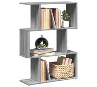Vidaxl Room Divider Bookcase 3-Tier Grey Sonoma 70X24X97 Cm Engineered Wood