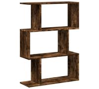 (smoked oak, 70 x 24 x 97 cm) vidaXL Room Divider Bookcase 6-Tier Shelf Bookshelf Engineered Wood