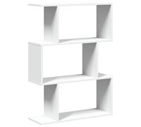 vidaXL Room Divider Bookcase 3-Tier White 70x24x97 cm Engineered Wood