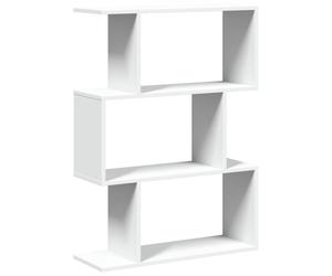 vidaXL Room Divider Bookcase 3-Tier White 70x24x97 cm Engineered Wood | Modern style adds a nice touch to any room, Loads of space for books and decorations,