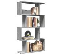 (grey sonoma, 70 x 24 x 129 cm) vidaXL Room Divider Bookcase 6-Tier Shelf Bookshelf Engineered Wood