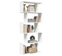 Vidaxl Room Divider Bookcase 5-Tier White 70X24X161 Cm Engineered Wood