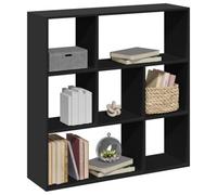 Vidaxl Room Divider Bookcase Black 102X29X103.5 Cm Engineered Wood