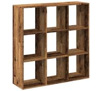 vidaXL Room Divider Bookcase, Bookshelf for Living Room, Book Rack for Decoration, Storage Shelf, Modern Style, Old Wood Engineered Wood
