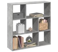 Vidaxl Room Divider Bookcase Concrete Grey 102X29X103.5 Cm Engineered Wood