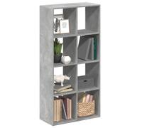 vidaXL Room Divider Bookcase Concrete Grey 69.5x29x137.5 cm Engineered Wood