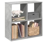 vidaXL Room Divider Bookcase Concrete Grey 69.5x29x69.5 cm Engineered Wood