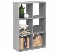 Vidaxl Room Divider Bookcase Grey Sonoma 69.5X29X103.5 Cm Engineered Wood