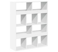 (white, 100 x 33 x 94.5 cm) vidaXL Room Divider Privacy Screen Bookcase Bookshelf Engineered Wood