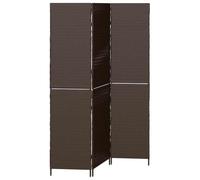 Room Divider Folding Manual Poly Rattan Home Decor Screens Privacy vidaXL