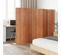 vidaXL Bamboo Room Divider Screen - Brown 165x400 cm - Indoor Privacy & Space Separator in Living Room/Bedroom/Office, Easy to Clean, Roll-Up Design