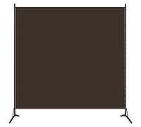 vidaXL Room Divider Brown 175x180 cm Fabric