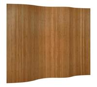 vidaXL Room Divider Brown Width 250 cm Height 165 cm Bamboo