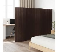 vidaXL Room Divider Dark Brown Width 600 cm Height 165 cm Bamboo