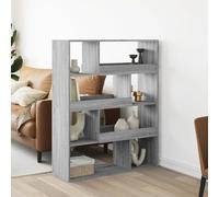 Room Divider Privacy Screen Partition Grey Sonoma Engineered Wood vidaXL