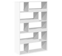 vidaXL Room Divider Privacy Screen/Bookcase Bookshelf -White Engineered Wood - 10 Shelves - 100 x 33 x 156.5 cm - Living Room/Office Partition - Modern Style