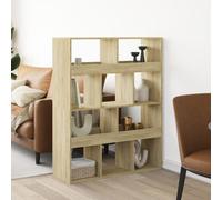 Room Divider Privacy Screen Partition Sonoma Oak Engineered Wood vidaXL