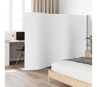 vidaXL White Bamboo Room Divider - 600x165 cm - Versatile Indoor Privacy Screen, Portable Partition, Water-Resistant Panel for Living Room/Office/Bedroom