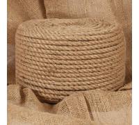 vidaXL Versatile 100% Natural Jute Rope - 12 mm Thickness, 250 m Length - Ideal for Agriculture, Shipping and Home Decor