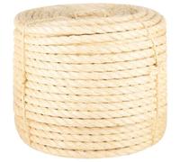 vidaXL Rope, Jute String for Gardening House Decoration DIY Craft, Hemp Rope for Cat Tower Cat Scratcher, Twine String, 100% Sisal