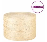 vidaXL Rope 100% Sisal 3 mm 1000 m