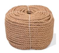 vidaXL Rope Jute Rope for Crafts Gardening Hammock Decorating Twisted Hemp Rope for Nautical Hammock Railings Decorating 100% Jute