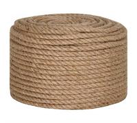 vidaXL Rope Jute Rope for Crafts Nautical Cat Scratching Post Agriculture Transport Decking Garden Rope for Decorate 100% Jute 10 mm 100 m