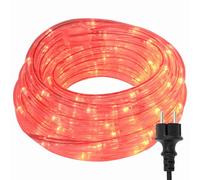 vidaXL Rope Light with 2400 LEDs Red 100 m PVC, Outdoor Rope Light, Seasonal Decoration, Indoor Ambient Lights, LED Lighting, Decorative, Holiday Decor