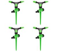 vidaXL Rotating Sprinklers Garden Sprinklers 6 pcs Green and Black ABS and PP