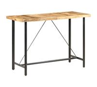 vidaXL Rough Mango Wood Bar Table Dining Room Dinner Table Kitchen Furniture