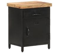 Vidaxl Bedside Cabinet 40X30X52 Cm Rough Mango Wood