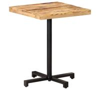 vidaXL Rough Mango Wood Bistro Table Square 60x60x75cm Wooden Dining Table