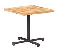 vidaXL Rough Mango Wood Bistro Table Square 80x80x75cm Wooden Dining Table