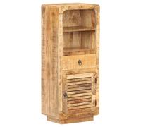 vidaXL Rough Mango Wood Highboard Wooden Sideboard Storage Cabinet Organiser