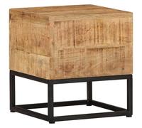 vidaXL Rough Mango Wood Side Table Nightstand Telephone Cabinet Coach Table