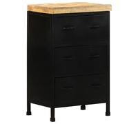 vidaXL Rough Mango Wood Sideboard Wooden Side Storage Cabinet Indoor Cupboard