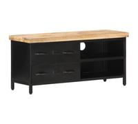 vidaXL Rough Mango Wood TV Cabinet Wooden Media Stand Stereo Unit Lowboard