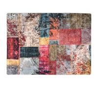 vidaXL Multicoloured Velvet Area Rug- Soft, Tough Anti-Slip Backing, Washable, Noise-Absorbing Industrial Style for Indoor Use, 120x180 cm.