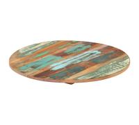 vidaXL Round Table Top 50cm 15-16mm Solid Reclaimed Wood Wooden Furniture